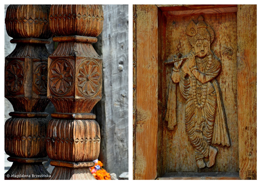 Rzeźbione w drewnie detale świątyniVashisht , Indie, lipiec 2016 © Magdalena Brzezińska 