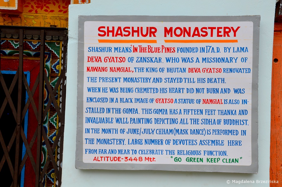 Klasztor Shashur, Indie, lipiec 2016 © Magdalena Brzezińska
